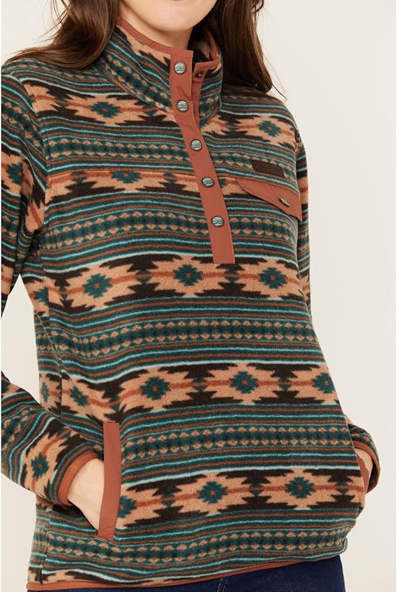 CINCH WOMEN’S SOUTHWEST PRINT POLAR FLEECE PULLOVER