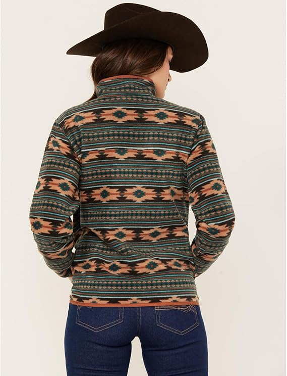 CINCH WOMEN’S SOUTHWEST PRINT POLAR FLEECE PULLOVER