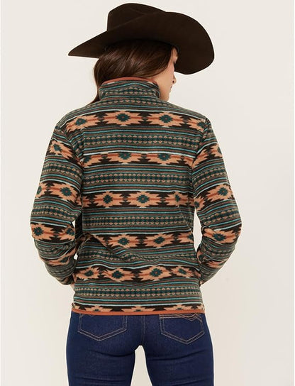 CINCH WOMEN’S SOUTHWEST PRINT POLAR FLEECE PULLOVER