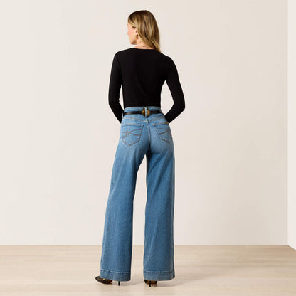 Ariat Women’s High Rise Revel Vilma Ultrastretch Wide Leg Jeans 10078930