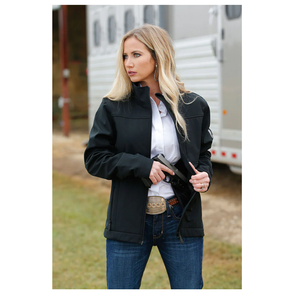 Cinch Ladies Concealed Carry Bonded Jacket Black/Grey