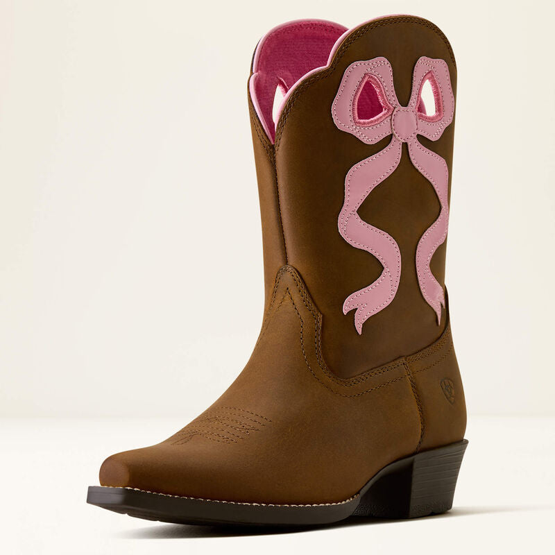 Ariat Girls Lil Beaux D Toe Western Boot 10080350