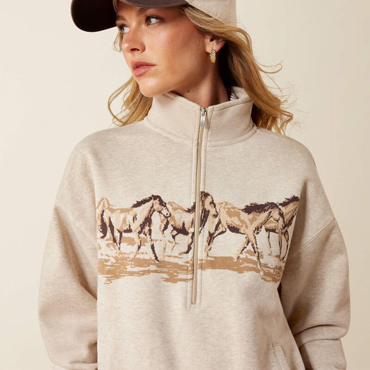 Ariat Women’s Running Wild 1/2 Zip Sweatshirt 10079255