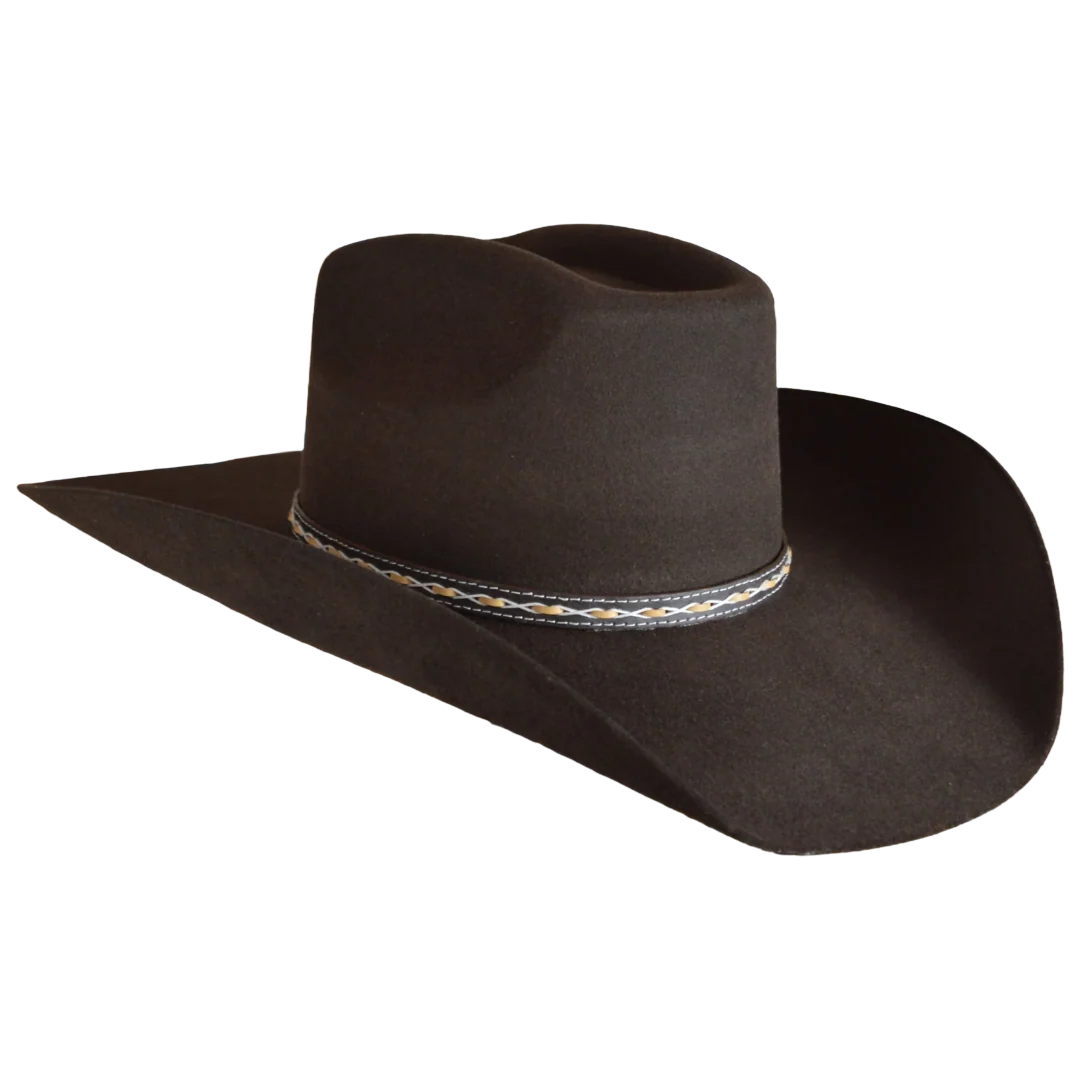 Stetson 3X Stallion Square Chocolate Felt Western Hat SWSQRE-794222