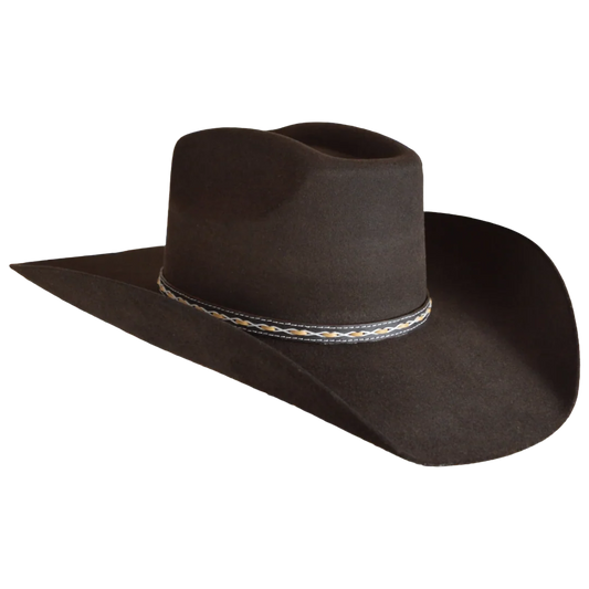 Stetson 3X Stallion Square Chocolate Felt Western Hat SWSQRE-794222