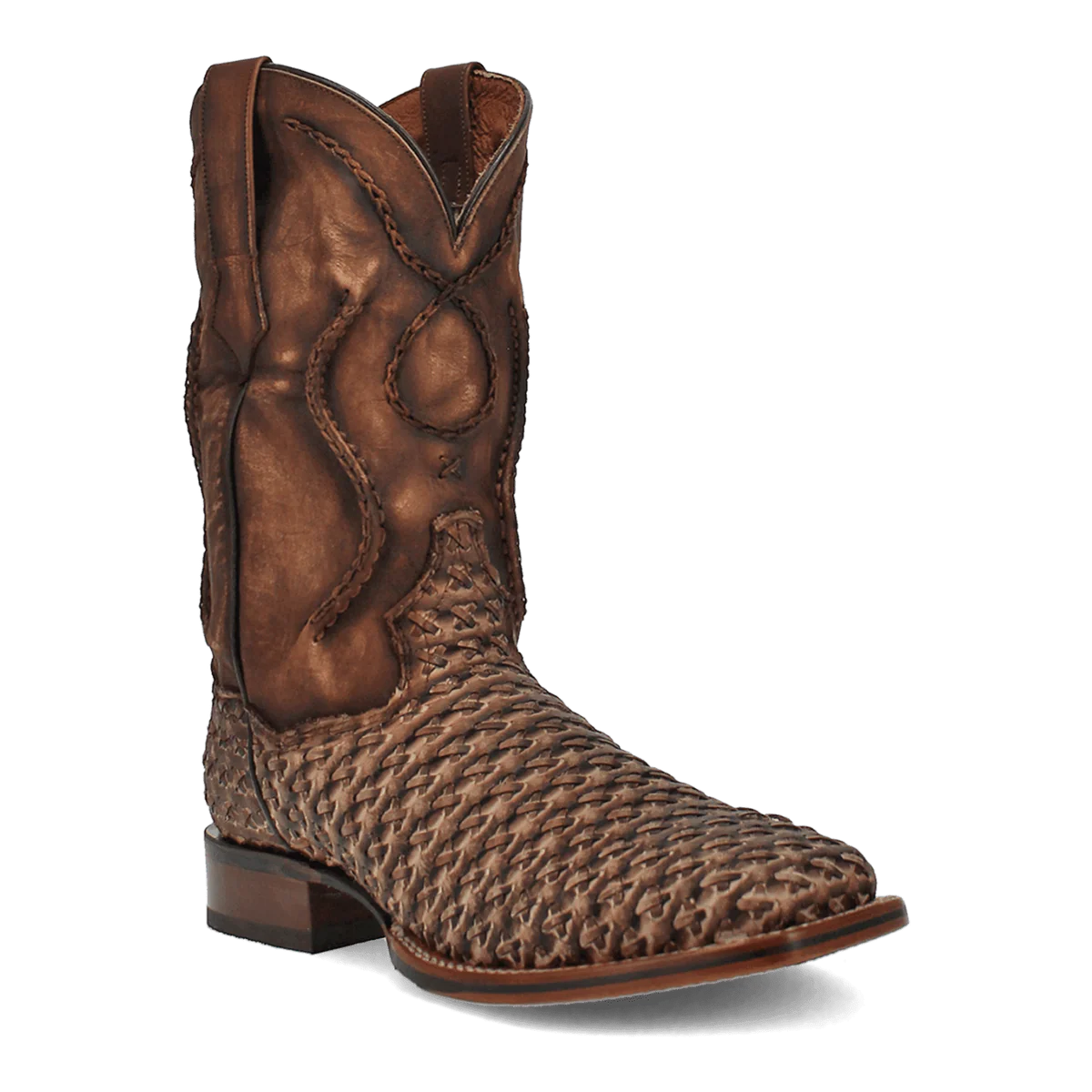 Dan Post Men's Stanley Brown Basket Weave Leather Boots DP4903