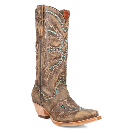 Dan Post Ladies Honey Brown Mesa Leather Western Boots DP7054