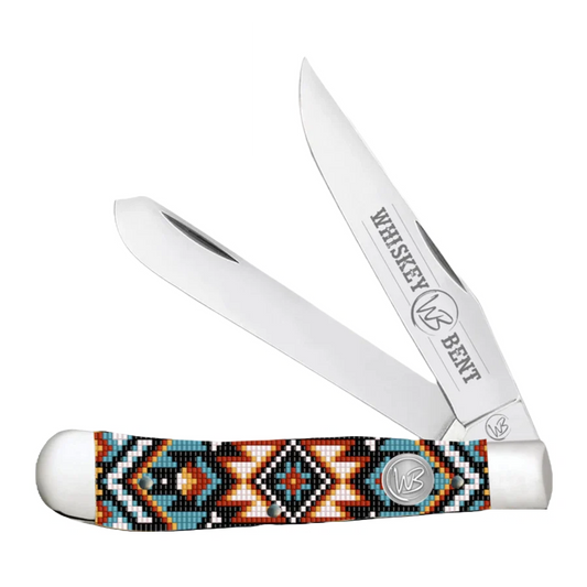 Whiskey Bent Southwest Sand Aztec Pocket Knife WB11-19