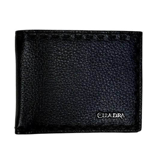 Cuadra Men's Blue Deer Studs & Woven Bifold Wallet DU723
