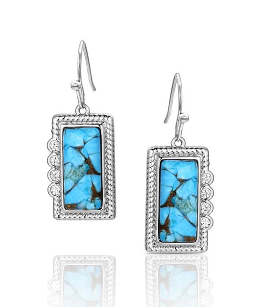 Montana Silversmiths Summer Rain Turquoise Earrings ER6550
