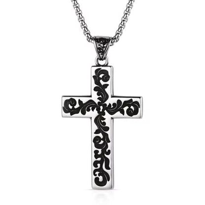 Montana Silversmiths Men's The Lamb Cross Necklace NC6366