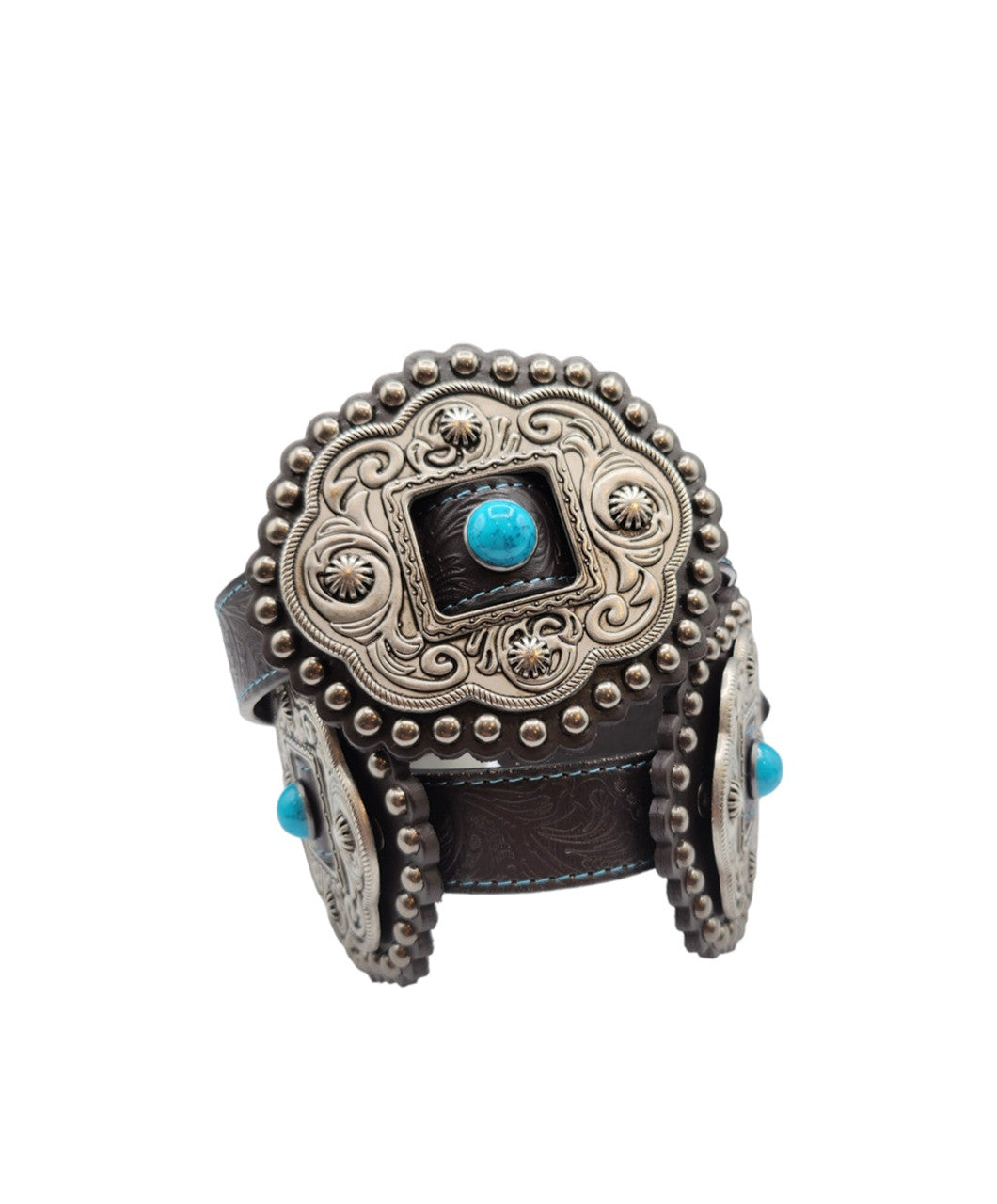 Roper Teal Conchos Western  Belt Ladies  8862790