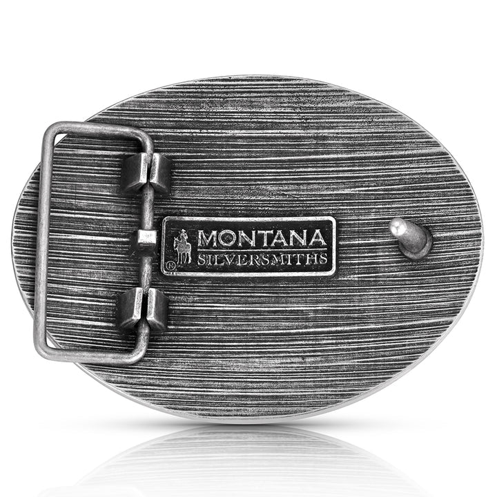 Montana Silversmiths Show Hog Antiqued Buckle A1050S