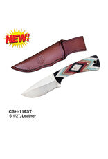 Circle SH Cutlery Circle SH Cutlery Beaded Handle Knife with Sheath CSH-1119ST