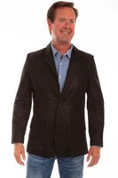 Scully Men's Jacket Leather Black Blazer 602-250