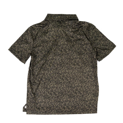 Rock and Roll Boys Short Sleeve Dark Green Camo Printed Polo BB51T08739