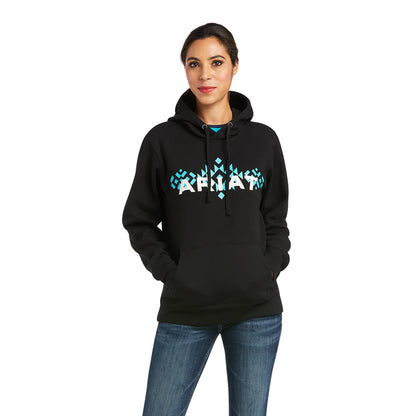 Ariat Women's Black Chest Logo Hoodie