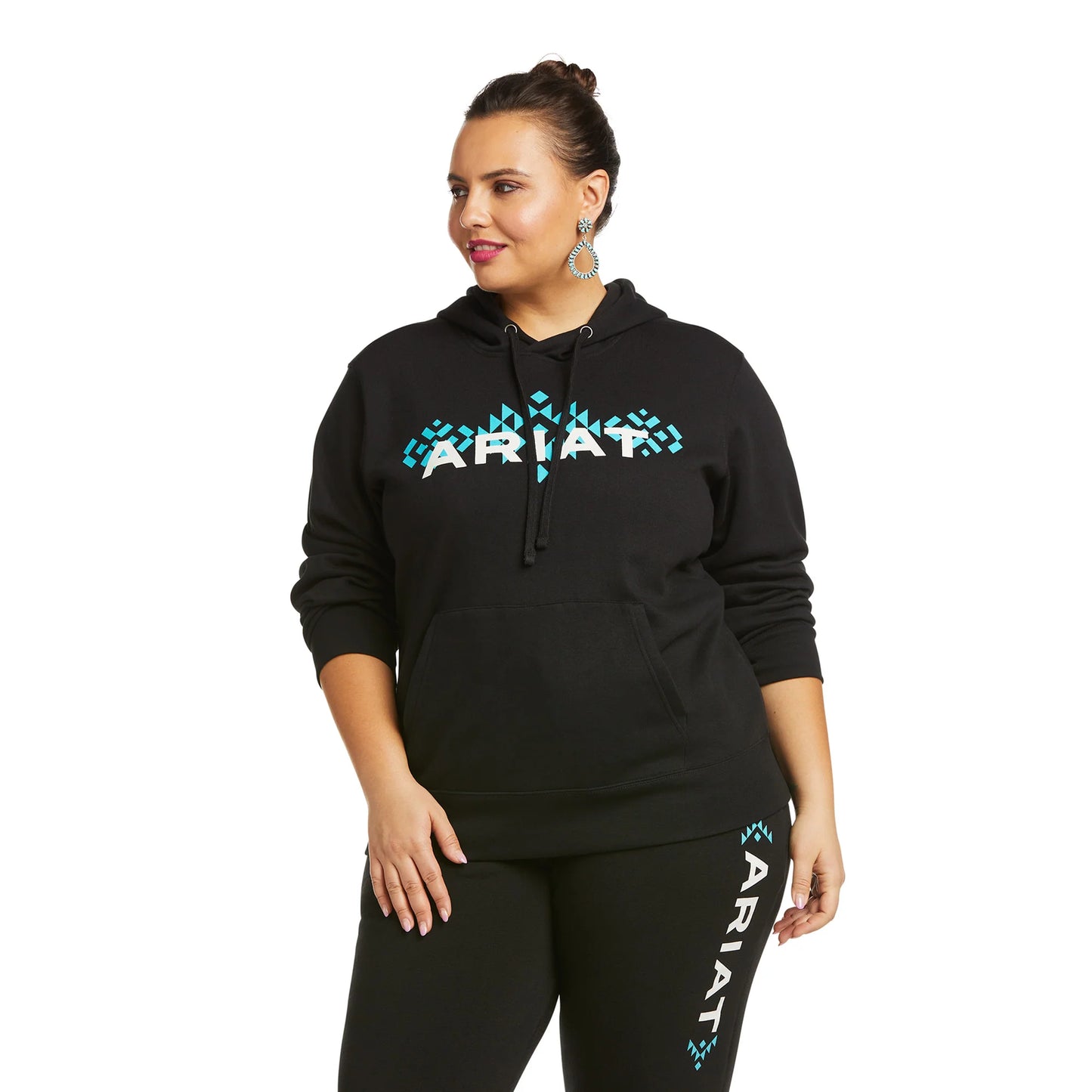Ariat Women's Black Chest Logo Hoodie