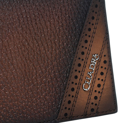 Cuadra Men’s Brown Leather Bifold Wallet DU715