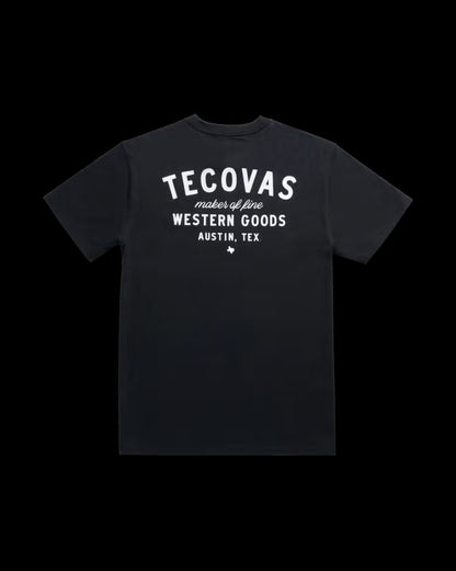Tecovas Men's Fine Makers Pocket Black T-Shirt M40382BKB