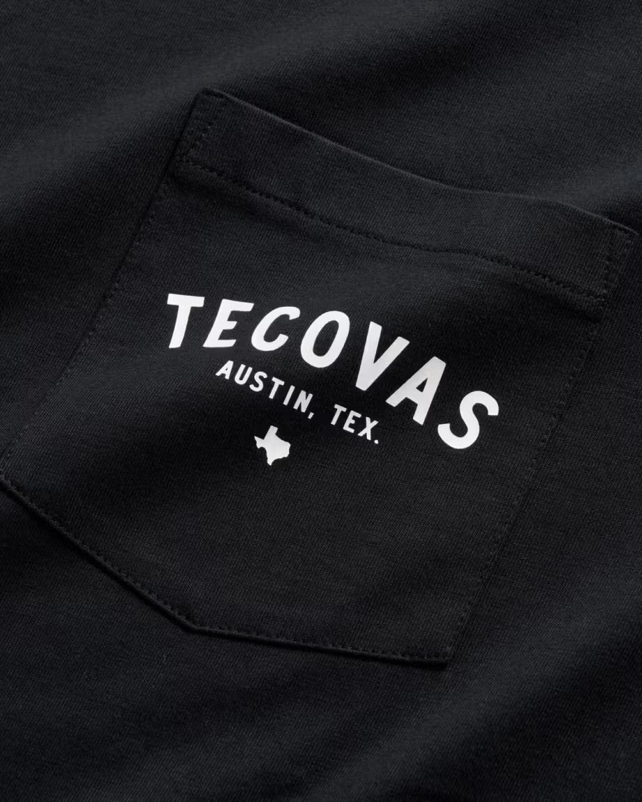 Tecovas Men's Fine Makers Pocket Black T-Shirt M40382BKB