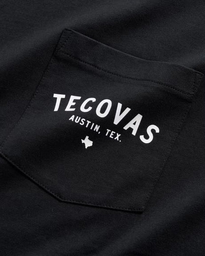 Tecovas Men's Fine Makers Pocket Black T-Shirt M40382BKB