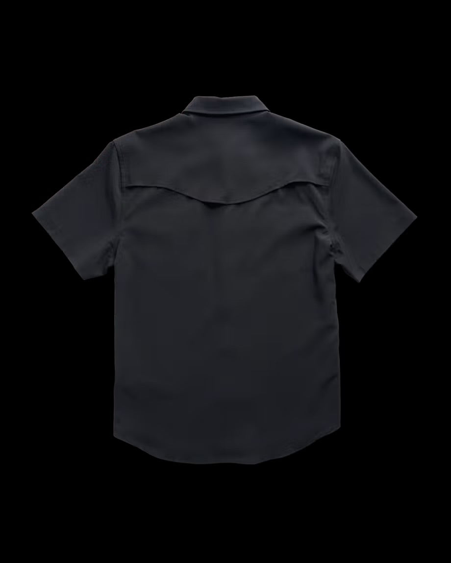 Tecovas Men's Performance Western Short Sleeve Black Pearl Snap M40364BLK