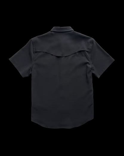 Tecovas Men's Performance Western Short Sleeve Black Pearl Snap M40364BLK