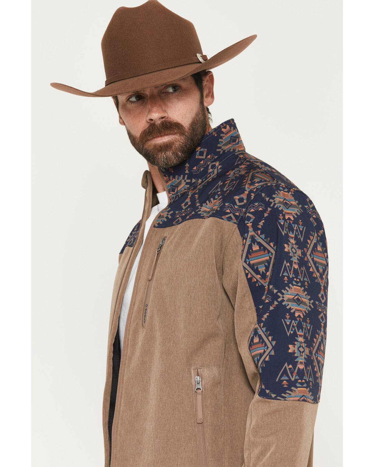 HOOEY MEN'S JACKSON HOLE SOUTHWESTERN SOFTSHELL JACKET
