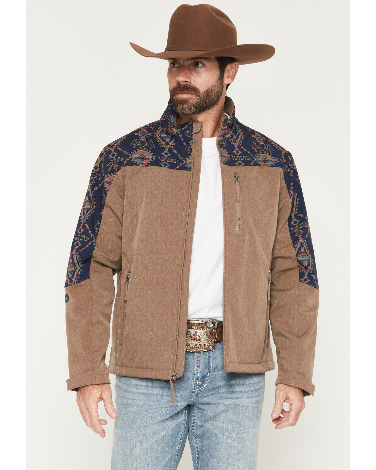 HOOEY MEN'S JACKSON HOLE SOUTHWESTERN SOFTSHELL JACKET