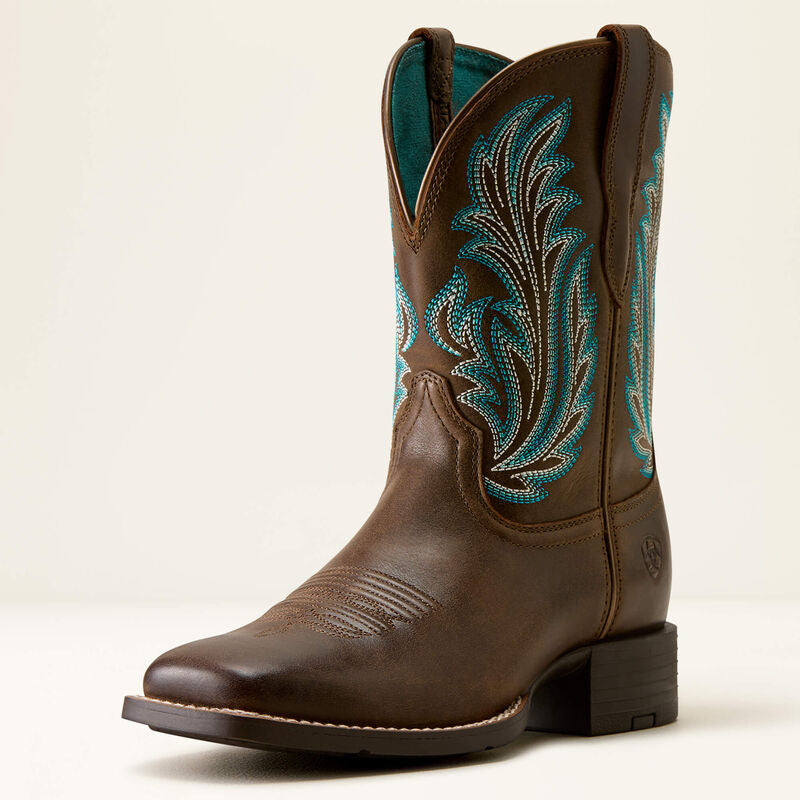 Ariat Women’s Round Up Filly Wide Square Toe Western Boot 10080408