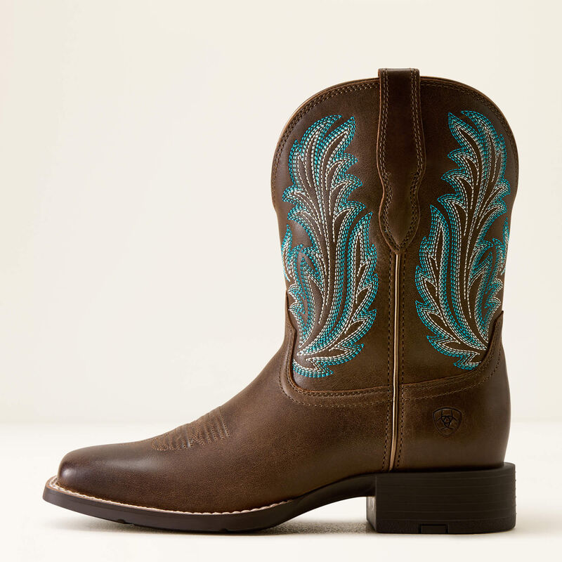 Ariat Women’s Round Up Filly Wide Square Toe Western Boot 10080408
