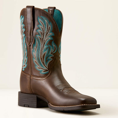 Ariat Women’s Round Up Filly Wide Square Toe Western Boot 10080408