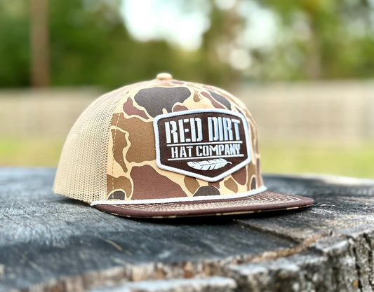Red Dirt Hat Co Duck Camo Old Skool Ball Cap