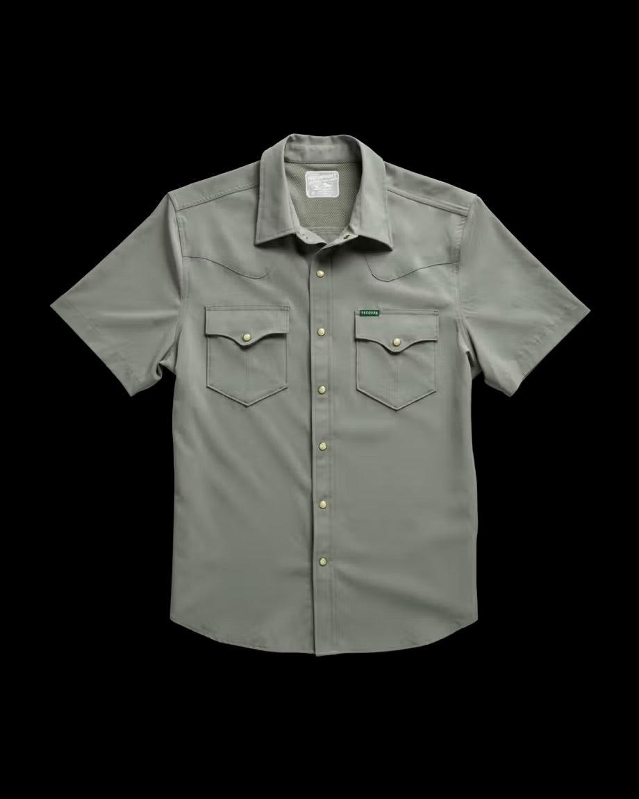 Tecovas Men’s Men's Performance Western Short Sleeve Pearl Snap M40364CAC