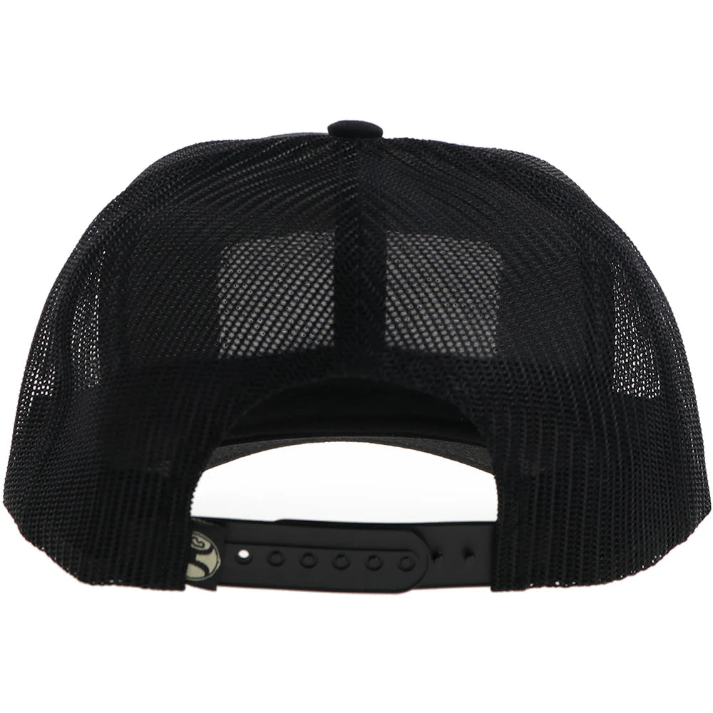 HOOEY "SUDAN" BLACK W/TAN & GREY SNAPBACK