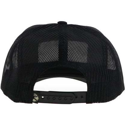 HOOEY "SUDAN" BLACK W/TAN & GREY SNAPBACK