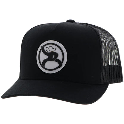 HOOEY "ROUGHY 2.0" HAT BLACK W/CIRCLE PATCH