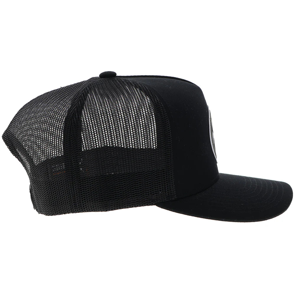 HOOEY "ROUGHY 2.0" HAT BLACK W/CIRCLE PATCH