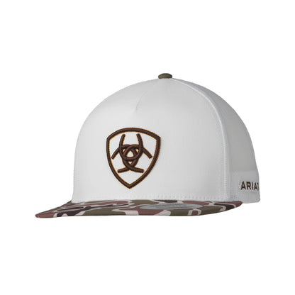 Ariat 3D Logo White Camo Visor Cap A300097605