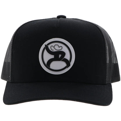 HOOEY "ROUGHY 2.0" HAT BLACK W/CIRCLE PATCH
