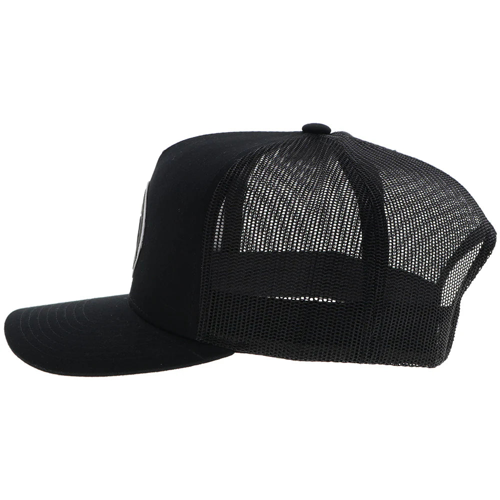 HOOEY "ROUGHY 2.0" HAT BLACK W/CIRCLE PATCH