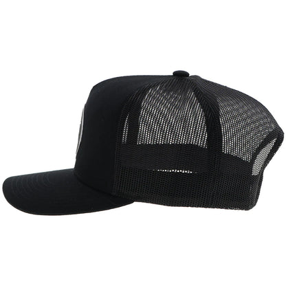 HOOEY "ROUGHY 2.0" HAT BLACK W/CIRCLE PATCH