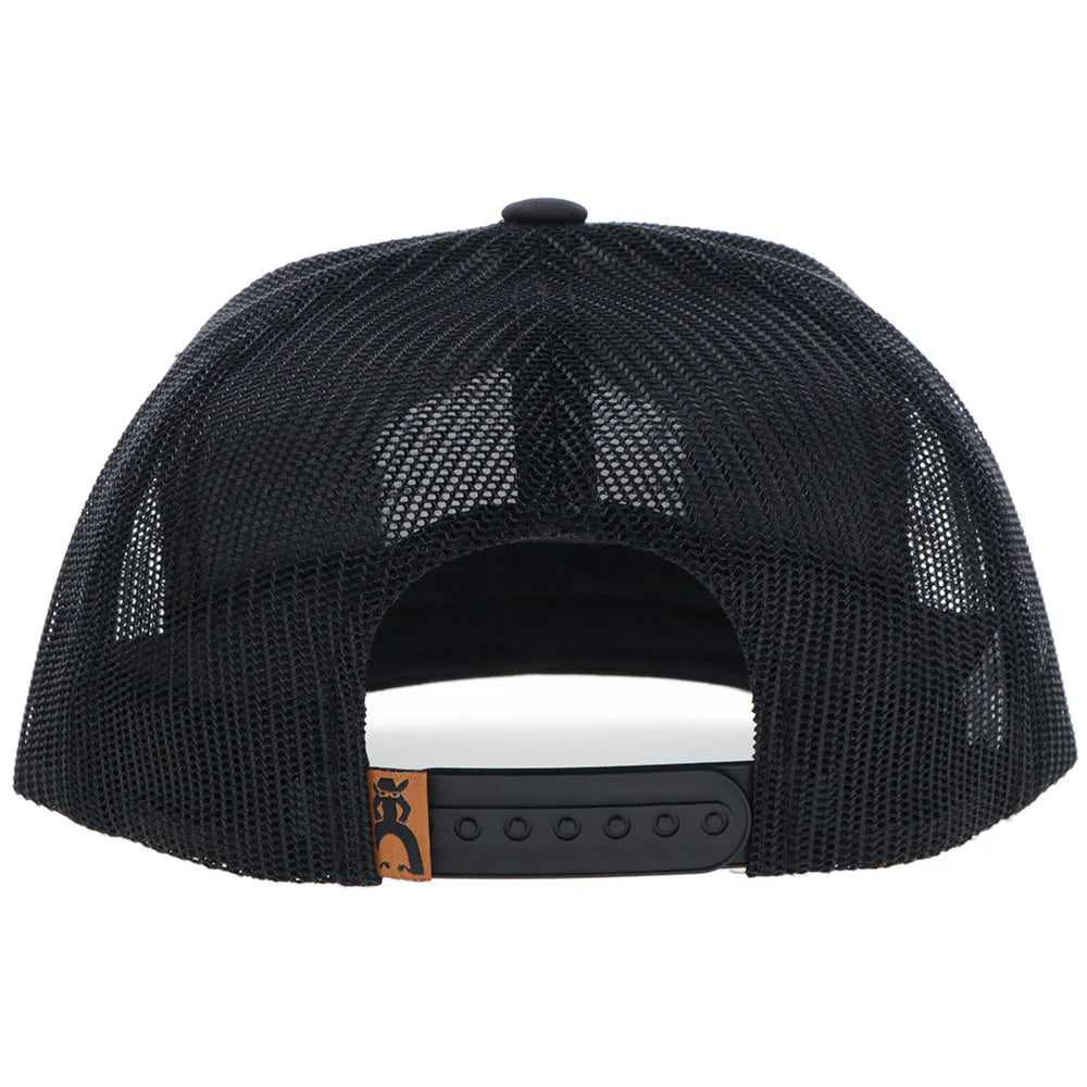 HOOEY "RANCHERO" PUNCHY HAT BLACK W/MULTI COLOR PATCH