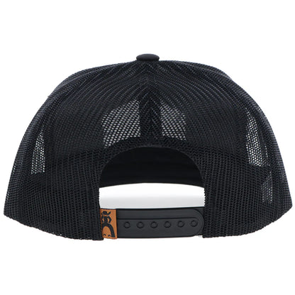 HOOEY "RANCHERO" PUNCHY HAT BLACK W/MULTI COLOR PATCH