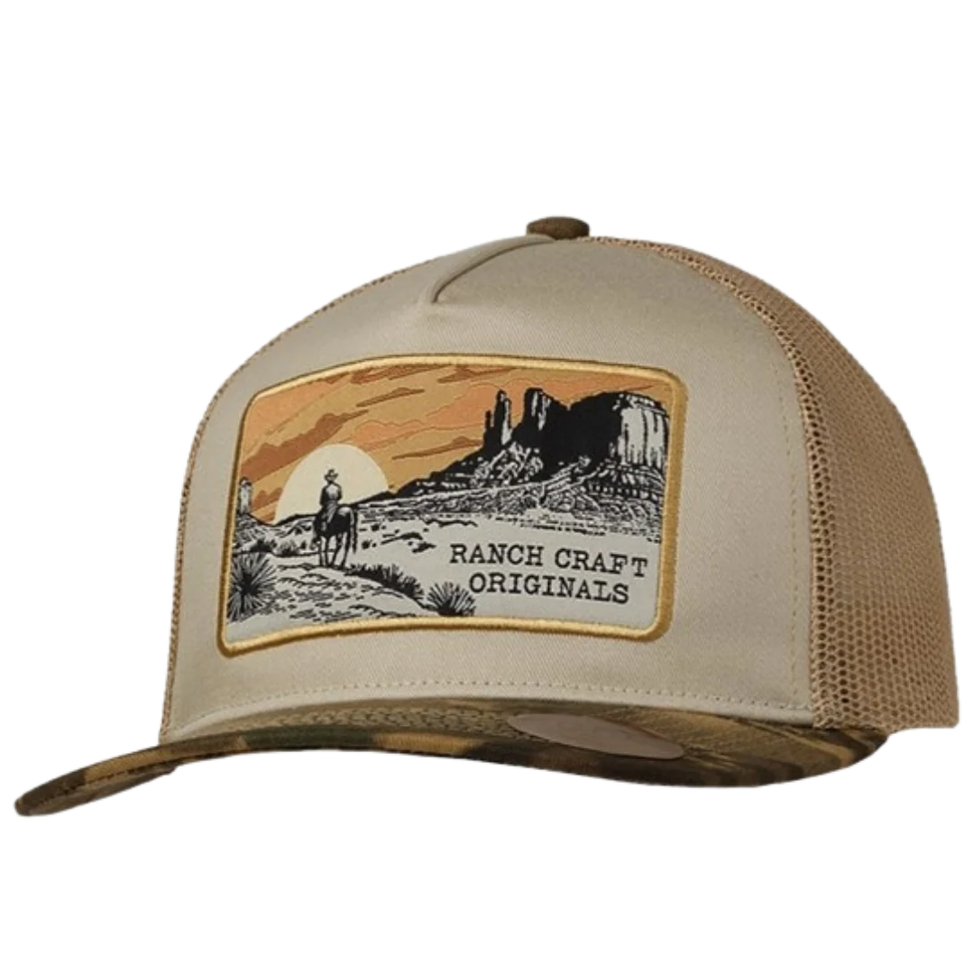 Ranch Craft Originals Men's Tan Desert Sunset Trucker Cap 191002308