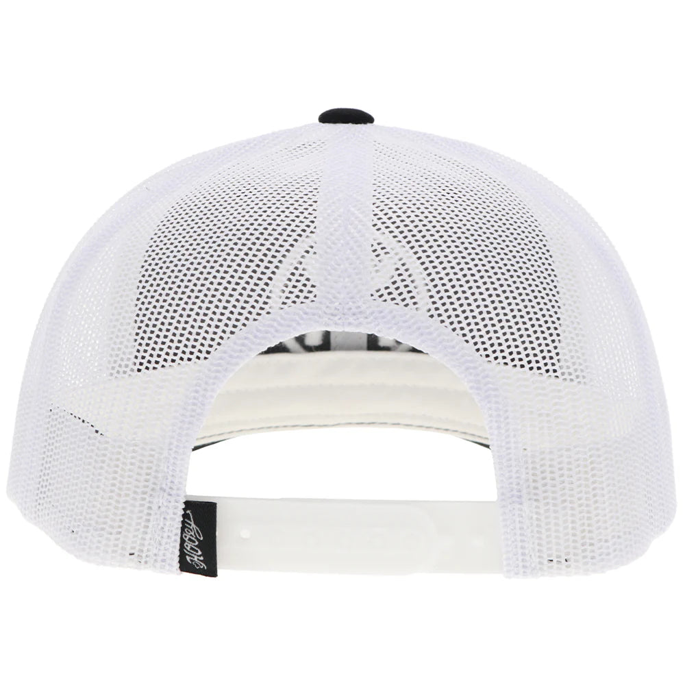 HOOEY "O-CLASSIC" HAT BLACK/WHITE W/WHITE CIRCLE LOGO