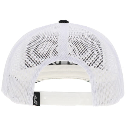 HOOEY "O-CLASSIC" HAT BLACK/WHITE W/WHITE CIRCLE LOGO