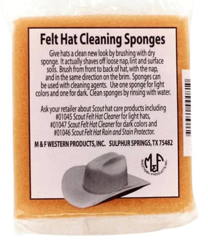 M & F Felt Cowboy Hat Cleaning Sponges