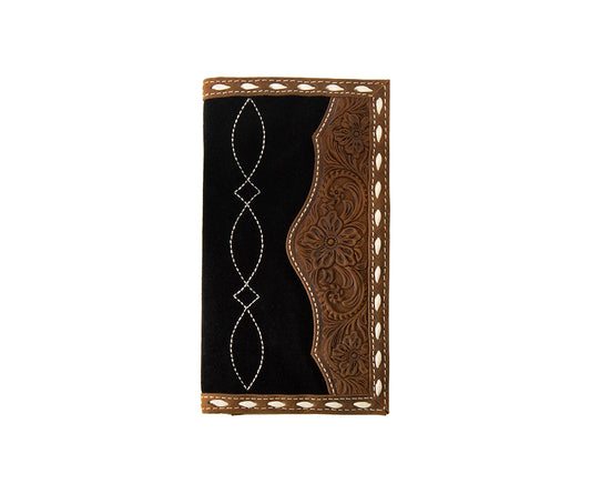 3D Men’s Black/Brown Overlay Rodeo Wallet D2500194107